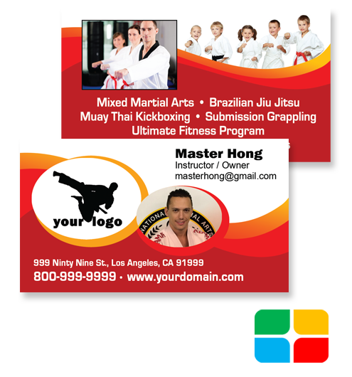 Martial Arts Business Cards ma020010