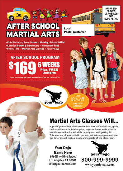 Martial Arts EDDM (6.5 x 9) #MA020010 Matte Back