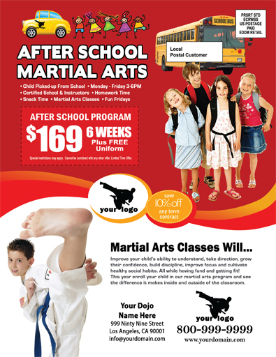 Martial Arts EDDM (8.5 x 11) #MA020010 Matte Back
