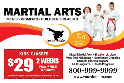 Martial Arts Postcard (4 x 6) #MA020010 Matte Front