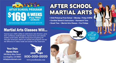 Martial Arts Postcard (6 x 11) #MA020020 Matte Back