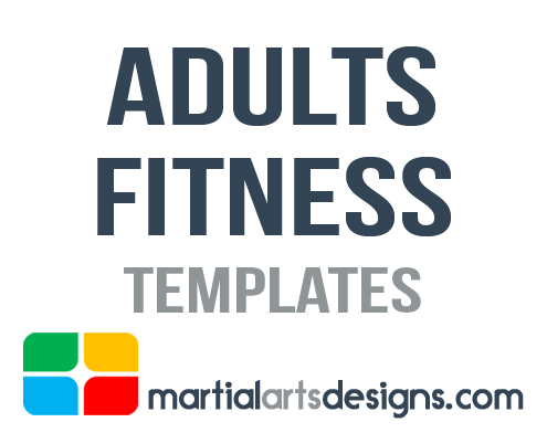 Martial Arts Adult Fitness Templates