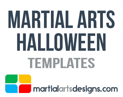 Martial Arts Halloween Templates