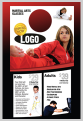 Martial Arts Design Template ma000501 door hangers