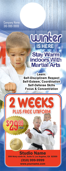 Martial Arts Design Template Postcard 8.5 x 5.5 Flyer ma013001 4.25 x 11