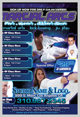 Martial Arts Design Template ma000501 small flyer