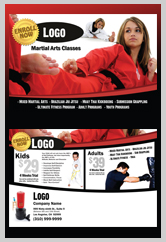 Martial Arts Design Template ma000501 Postcards