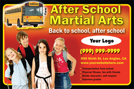 Martial Arts Design Template Postcard ma001002